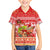 Hawaii Mele Kalikimaka Family Matching Off Shoulder Short Dress and Hawaiian Shirt Santa Claus and Hula Dancing Merry Christmas LT9 Son's Shirt Red - Polynesian Pride