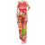 Hawaii Mele Kalikimaka Tank Maxi Dress Santa Claus and Hula Dancing Merry Christmas LT9 Women Red - Polynesian Pride