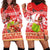 Personalised Hawaii Mele Kalikimaka Hoodie Dress Santa Claus and Hula Dancing Merry Christmas LT9 - Polynesian Pride