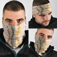 Hawaiian Ohia Lehua Lei Neck Gaiter Plaid Palaka Ahiehie Pattern LT9 - Polynesian Pride