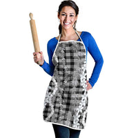 Hawaiian Ohia Lehua Lei Apron Plaid Palaka Eleele Pattern LT9 - Polynesian Pride