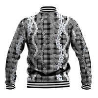 Hawaiian Ohia Lehua Lei Baseball Jacket Plaid Palaka Eleele Pattern LT9 - Polynesian Pride
