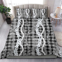 Hawaiian Ohia Lehua Lei Bedding Set Plaid Palaka Eleele Pattern LT9 - Polynesian Pride