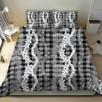 Hawaiian Ohia Lehua Lei Bedding Set Plaid Palaka Eleele Pattern LT9 - Polynesian Pride