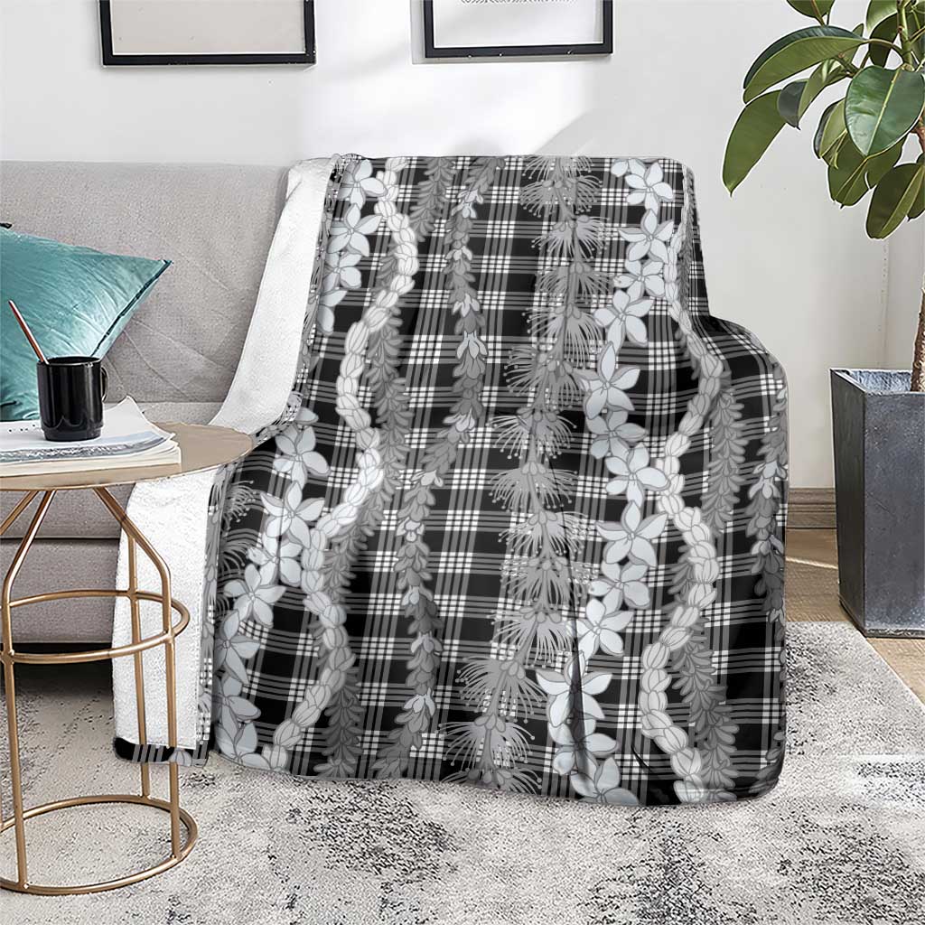 Hawaiian Ohia Lehua Lei Blanket Plaid Palaka Eleele Pattern LT9 - Polynesian Pride