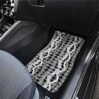 Hawaiian Ohia Lehua Lei Car Mats Plaid Palaka Eleele Pattern LT9 - Polynesian Pride