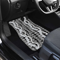 Hawaiian Ohia Lehua Lei Car Mats Plaid Palaka Eleele Pattern LT9 - Polynesian Pride