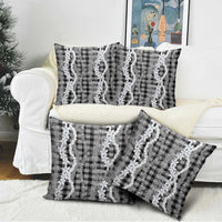Hawaiian Ohia Lehua Lei Pillow Cover Plaid Palaka Eleele Pattern LT9 - Polynesian Pride