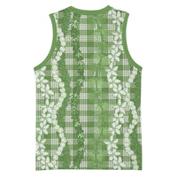 Hawaiian Ohia Lehua Lei Basketball Jersey Plaid Palaka Omaomao Pattern LT9 - Polynesian Pride