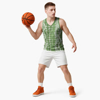 Hawaiian Ohia Lehua Lei Basketball Jersey Plaid Palaka Omaomao Pattern LT9 - Polynesian Pride