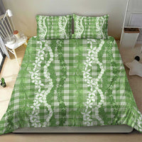 Hawaiian Ohia Lehua Lei Bedding Set Plaid Palaka Omaomao Pattern LT9 - Polynesian Pride