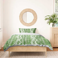 Hawaiian Ohia Lehua Lei Bedding Set Plaid Palaka Omaomao Pattern LT9 - Polynesian Pride