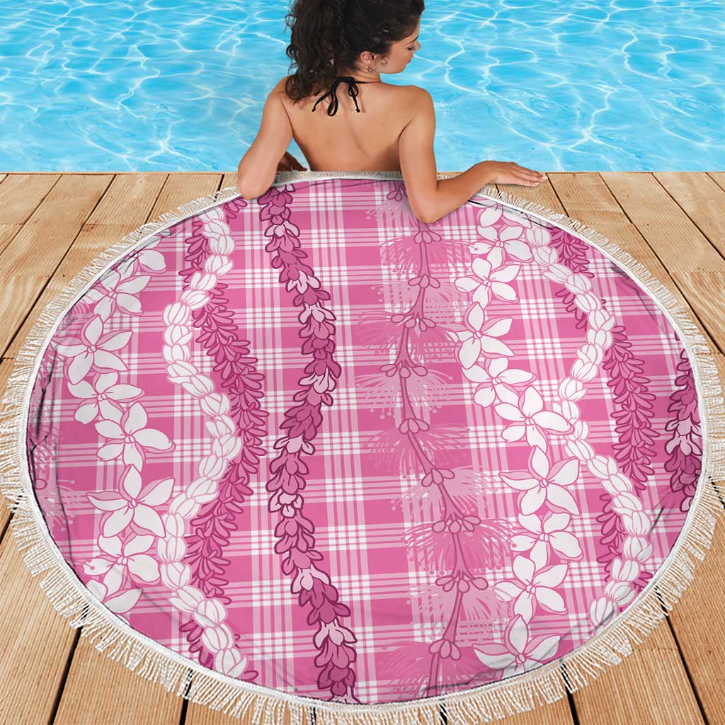 Hawaiian Ohia Lehua Lei Beach Blanket Plaid Palaka Akala Pattern LT9 - Polynesian Pride