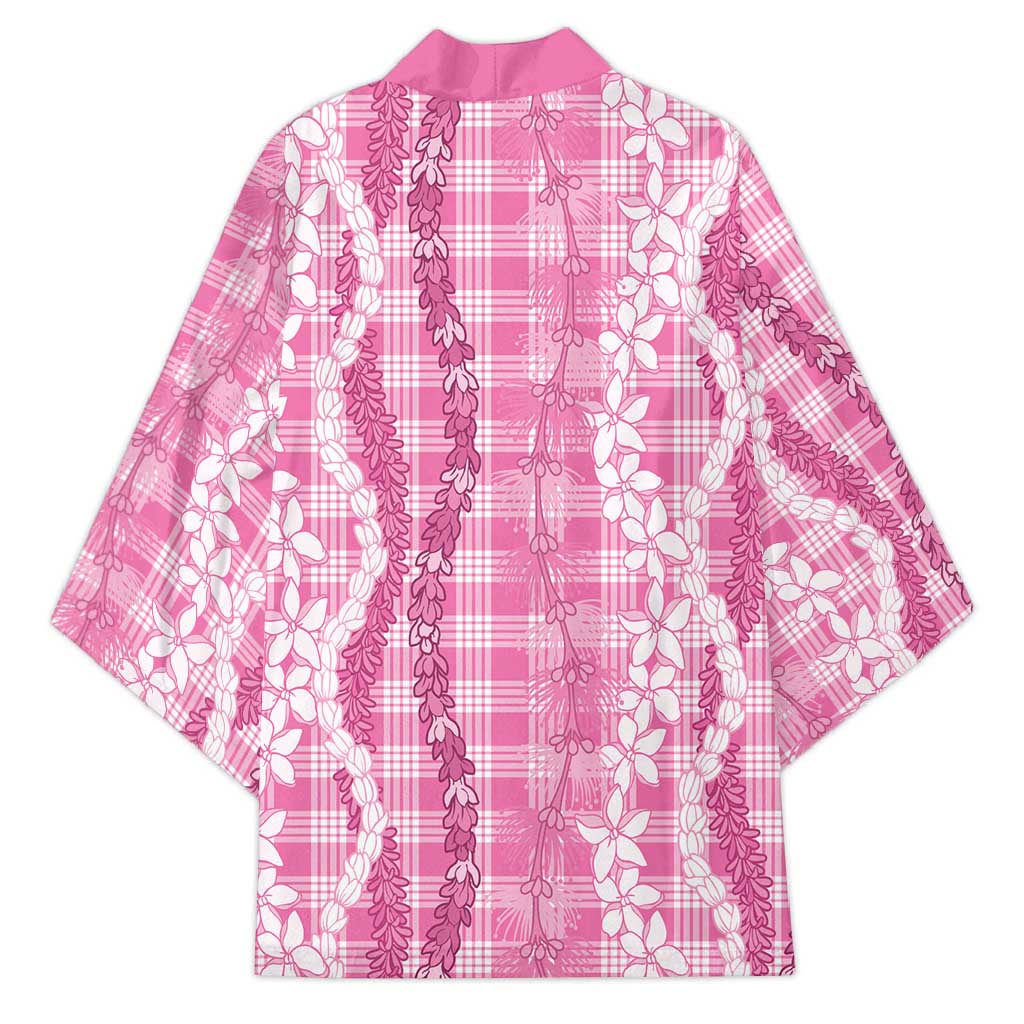 Hawaiian Ohia Lehua Lei Kimono Plaid Palaka Akala Pattern LT9 - Polynesian Pride
