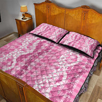 Hawaiian Ohia Lehua Lei Quilt Bed Set Plaid Palaka Akala Pattern LT9 - Polynesian Pride