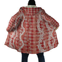 Hawaiian Ohia Lehua Lei Cloak Plaid Palaka Ulaula Pattern LT9 - Polynesian Pride