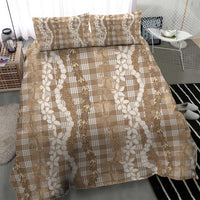 Hawaiian Ohia Lehua Lei Bedding Set Plaid Palaka Kalaihaahaa Pattern LT9 - Polynesian Pride
