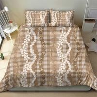 Hawaiian Ohia Lehua Lei Bedding Set Plaid Palaka Kalaihaahaa Pattern LT9 - Polynesian Pride