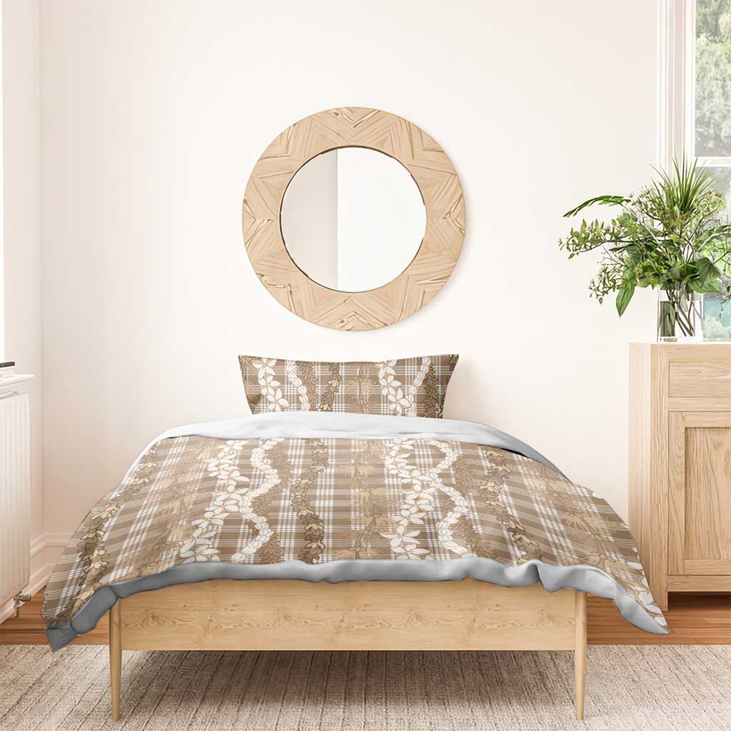 Hawaiian Ohia Lehua Lei Bedding Set Plaid Palaka Kalaihaahaa Pattern LT9 - Polynesian Pride