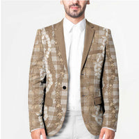 Hawaiian Ohia Lehua Lei Blazer Plaid Palaka Kalaihaahaa Pattern LT9 - Polynesian Pride