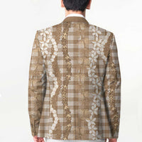 Hawaiian Ohia Lehua Lei Blazer Plaid Palaka Kalaihaahaa Pattern LT9 - Polynesian Pride