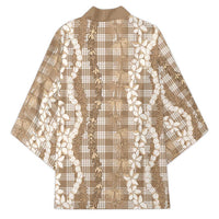 Hawaiian Ohia Lehua Lei Kimono Plaid Palaka Kalaihaahaa Pattern LT9 - Polynesian Pride