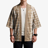 Hawaiian Ohia Lehua Lei Kimono Plaid Palaka Kalaihaahaa Pattern LT9 - Polynesian Pride