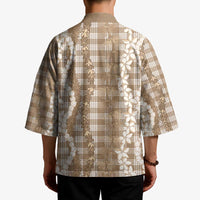 Hawaiian Ohia Lehua Lei Kimono Plaid Palaka Kalaihaahaa Pattern LT9 - Polynesian Pride