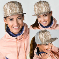 Hawaiian Ohia Lehua Lei Mesh Trucker Cap Plaid Palaka Kalaihaahaa Pattern LT9 - Polynesian Pride