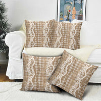 Hawaiian Ohia Lehua Lei Pillow Cover Plaid Palaka Kalaihaahaa Pattern LT9 - Polynesian Pride