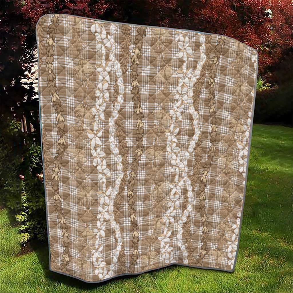 Hawaiian Ohia Lehua Lei Quilt Plaid Palaka Kalaihaahaa Pattern LT9 - Polynesian Pride