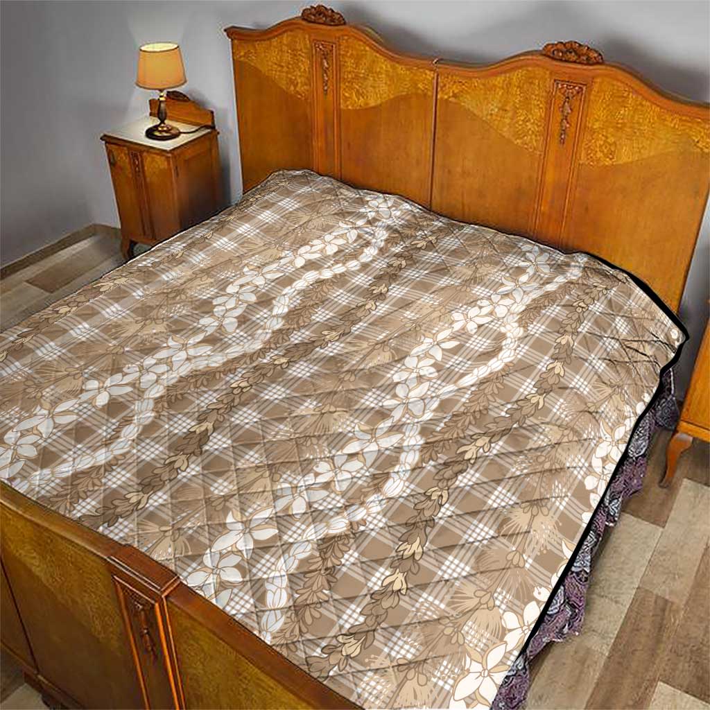 Hawaiian Ohia Lehua Lei Quilt Plaid Palaka Kalaihaahaa Pattern LT9 - Polynesian Pride