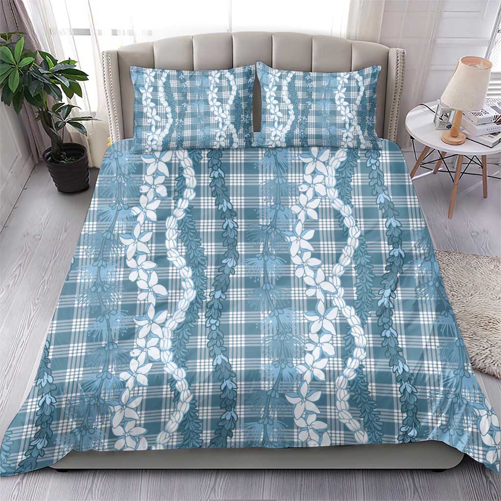 Hawaiian Ohia Lehua Lei Bedding Set Plaid Palaka Uliuli Omaomao Pattern LT9 - Polynesian Pride