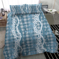 Hawaiian Ohia Lehua Lei Bedding Set Plaid Palaka Uliuli Omaomao Pattern LT9 - Polynesian Pride