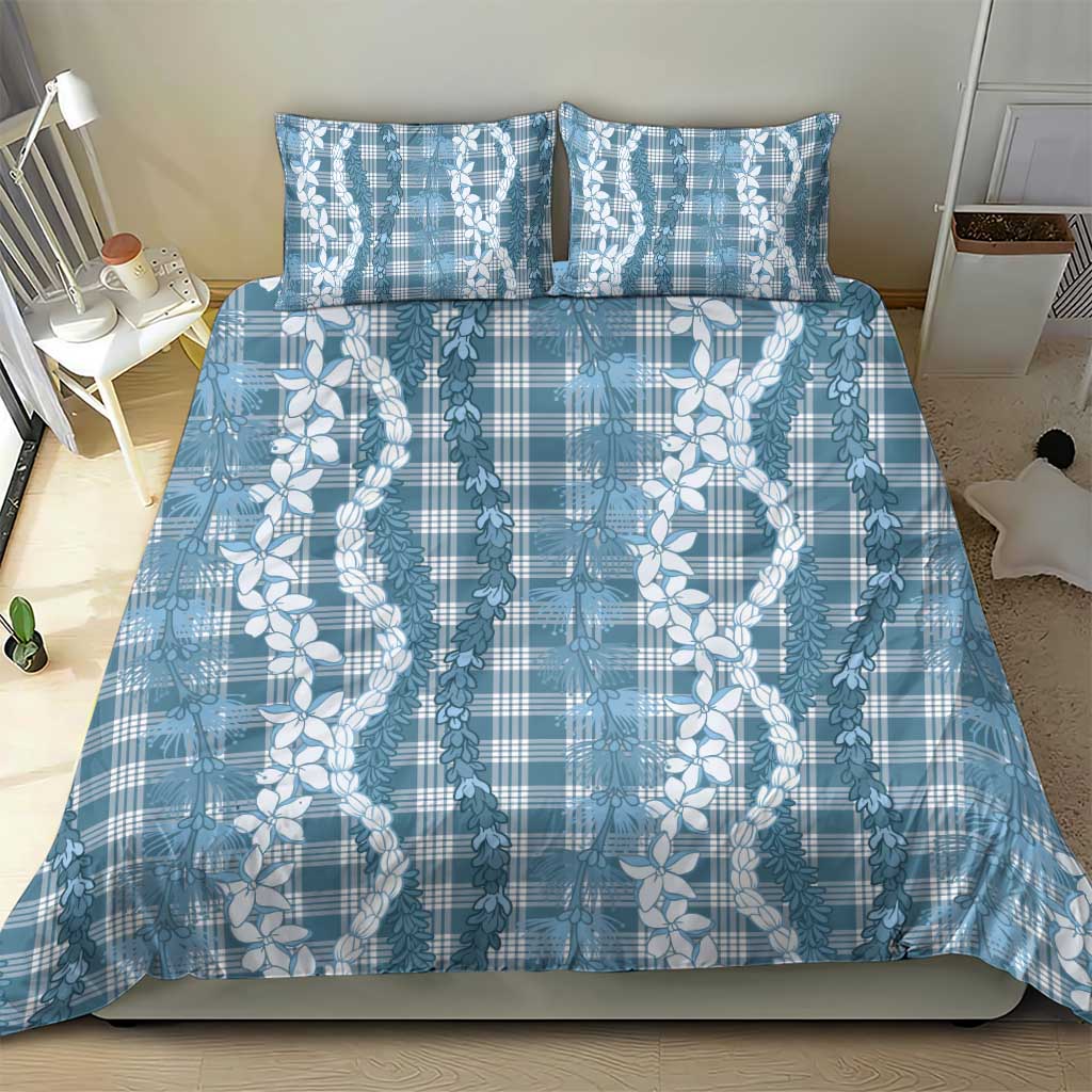Hawaiian Ohia Lehua Lei Bedding Set Plaid Palaka Uliuli Omaomao Pattern LT9 - Polynesian Pride