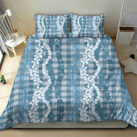 Hawaiian Ohia Lehua Lei Bedding Set Plaid Palaka Uliuli Omaomao Pattern LT9 - Polynesian Pride