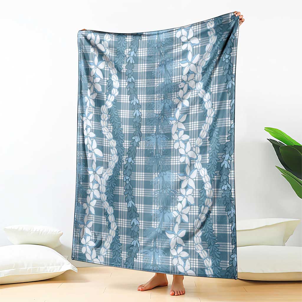 Hawaiian Ohia Lehua Lei Blanket Plaid Palaka Uliuli Omaomao Pattern LT9 - Polynesian Pride