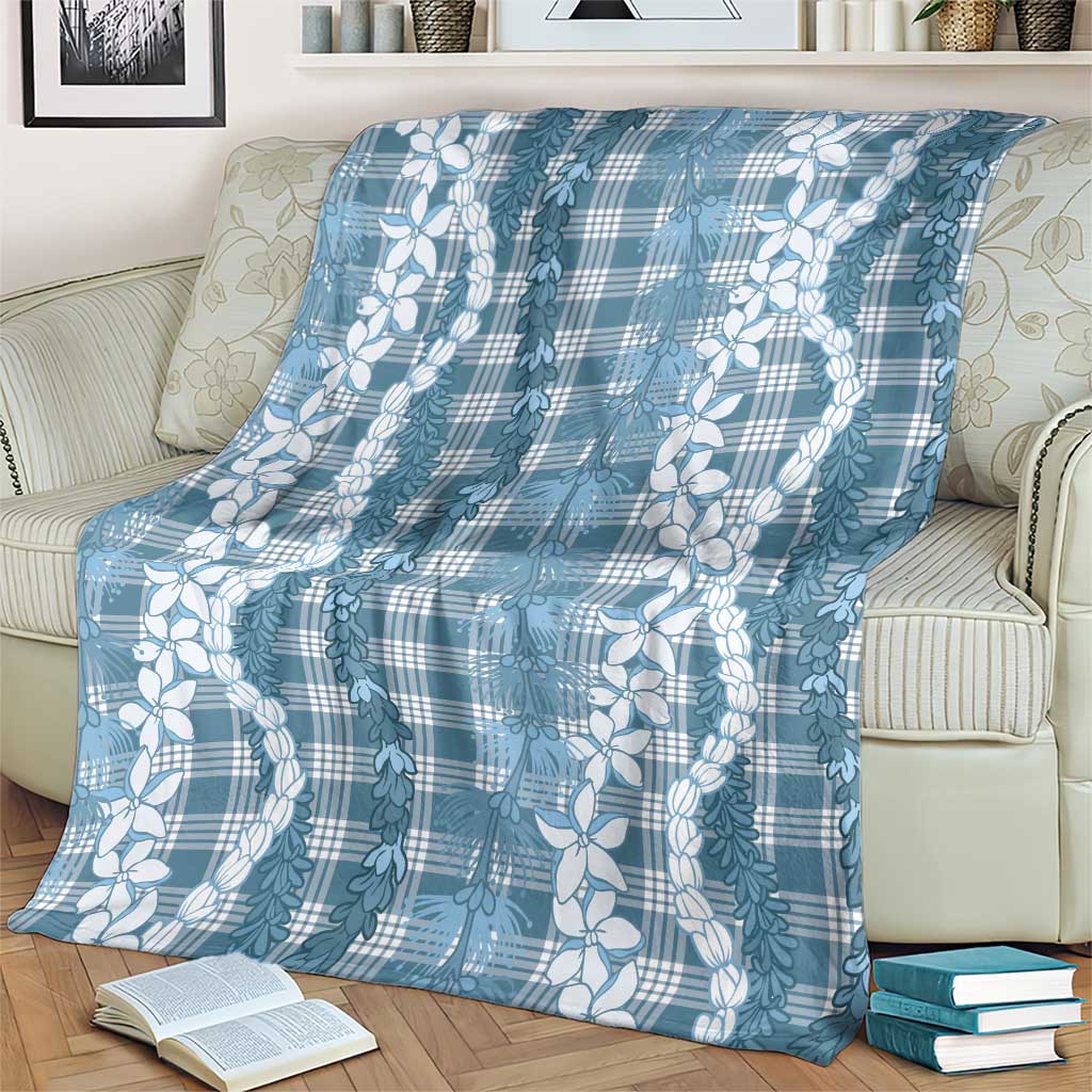 Hawaiian Ohia Lehua Lei Blanket Plaid Palaka Uliuli Omaomao Pattern LT9 - Polynesian Pride