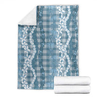 Hawaiian Ohia Lehua Lei Blanket Plaid Palaka Uliuli Omaomao Pattern LT9 - Polynesian Pride