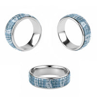 Hawaiian Ohia Lehua Lei Classic Ring Plaid Palaka Uliuli Omaomao Pattern LT9 - Polynesian Pride