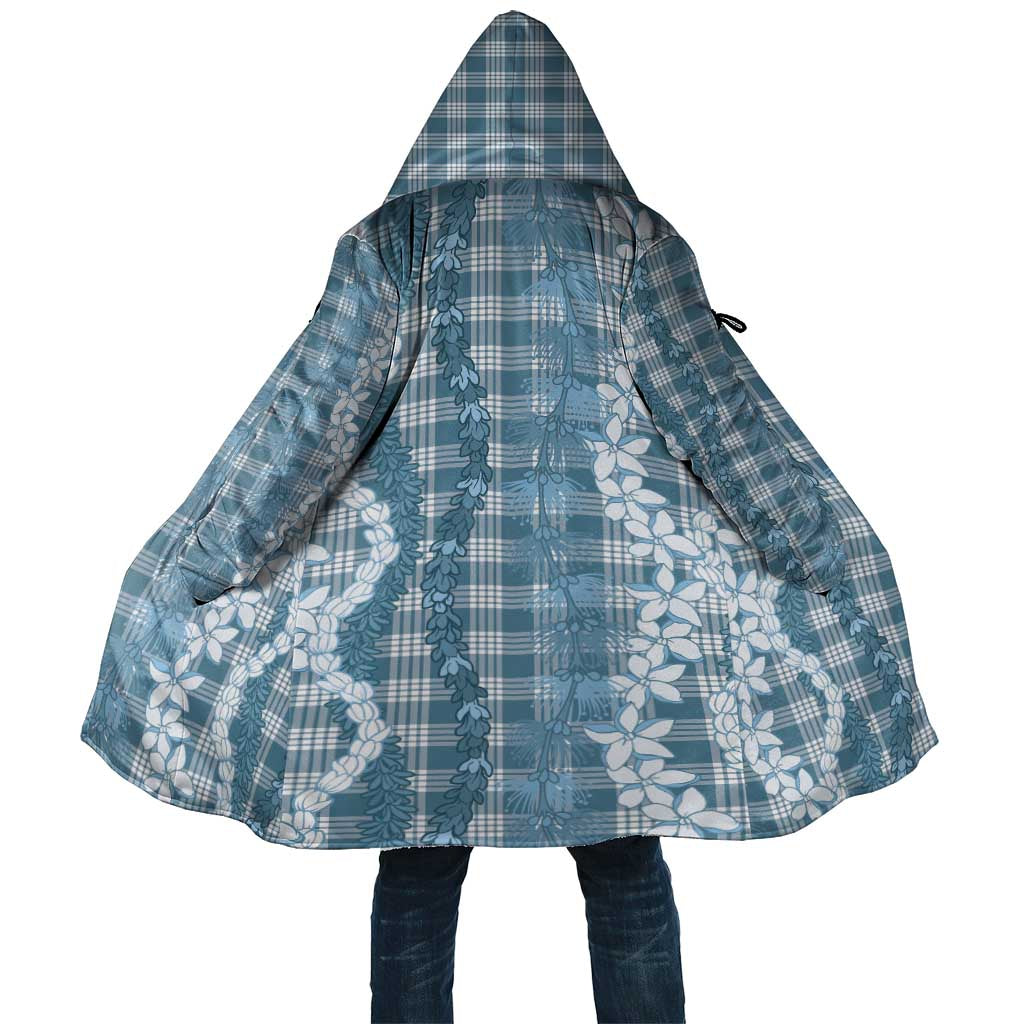 Hawaiian Ohia Lehua Lei Cloak Plaid Palaka Uliuli Omaomao Pattern LT9 Unisex Teal - Polynesian Pride