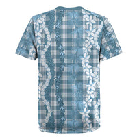 Hawaiian Ohia Lehua Lei Rugby Jersey Plaid Palaka Uliuli Omaomao Pattern LT9 - Polynesian Pride