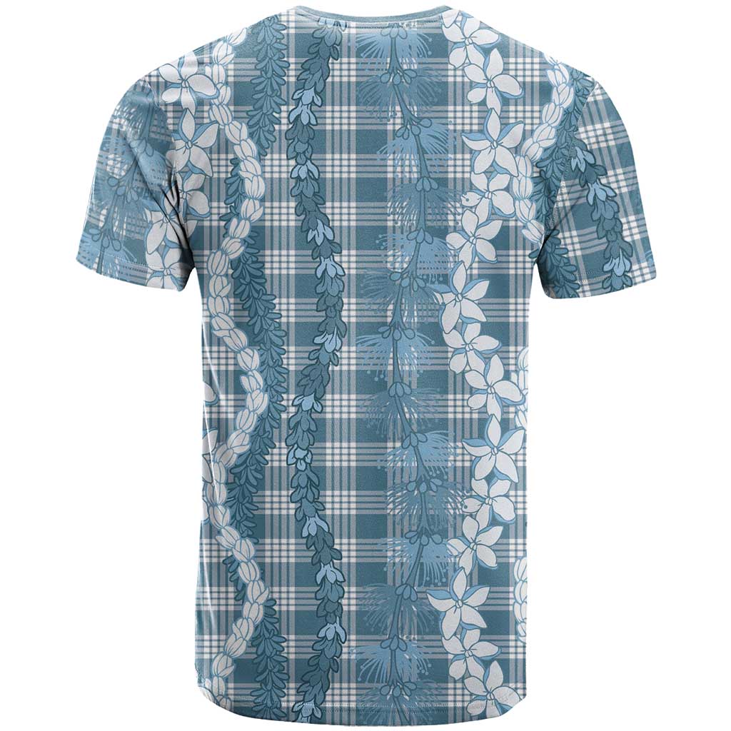 Hawaiian Ohia Lehua Lei T Shirt Plaid Palaka Uliuli Omaomao Pattern LT9 - Polynesian Pride