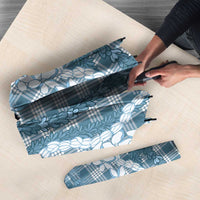 Hawaiian Ohia Lehua Lei Umbrella Plaid Palaka Uliuli Omaomao Pattern LT9 - Polynesian Pride