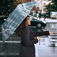Hawaiian Ohia Lehua Lei Umbrella Plaid Palaka Uliuli Omaomao Pattern LT9 - Polynesian Pride