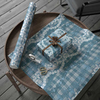 Hawaiian Ohia Lehua Lei Wrapping Paper Plaid Palaka Uliuli Omaomao Pattern LT9 - Polynesian Pride