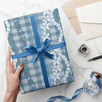 Hawaiian Ohia Lehua Lei Wrapping Paper Plaid Palaka Uliuli Omaomao Pattern LT9 - Polynesian Pride