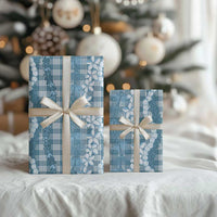 Hawaiian Ohia Lehua Lei Wrapping Paper Plaid Palaka Uliuli Omaomao Pattern LT9 - Polynesian Pride