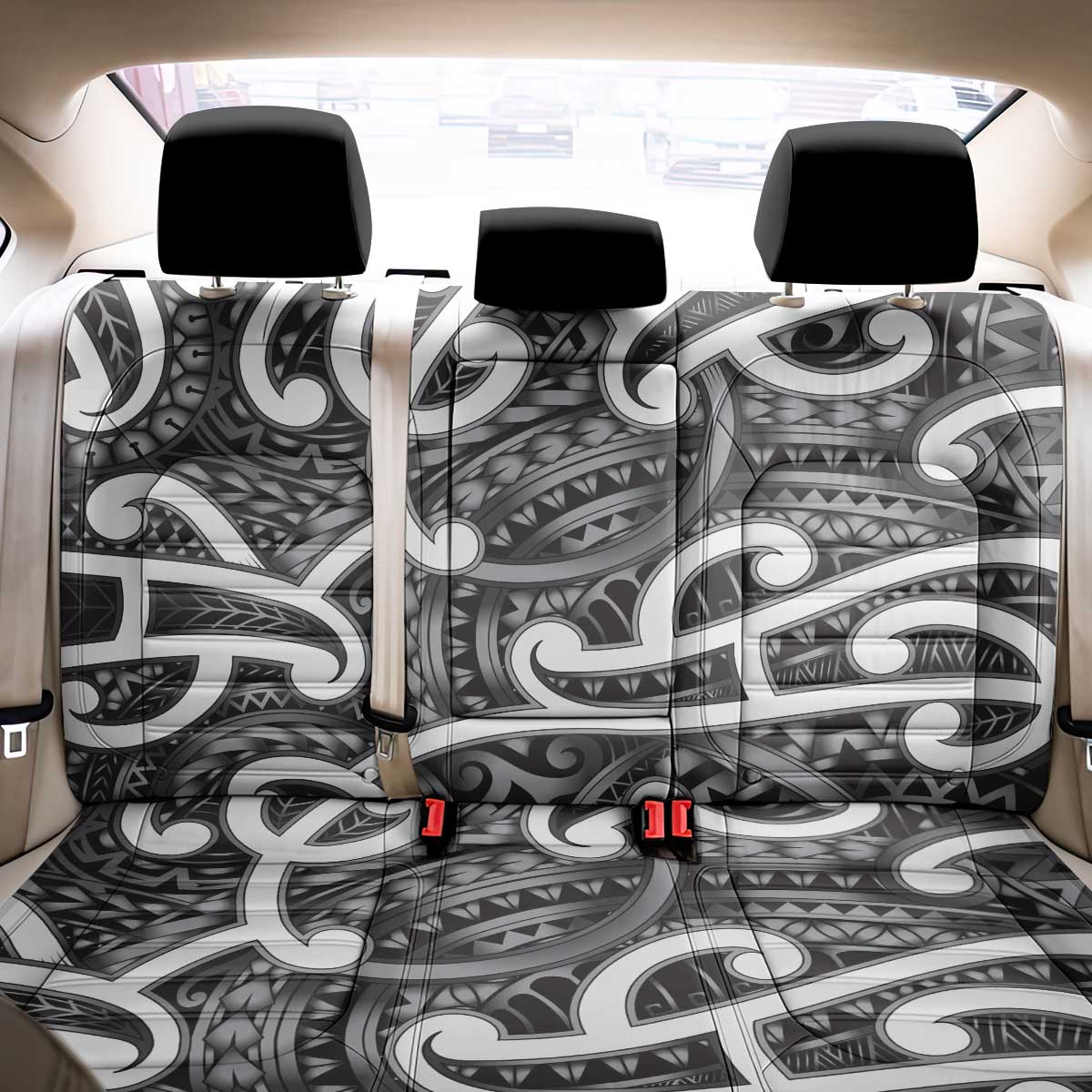 Aotearoa Maori Kowhaiwhai Back Car Seat Cover Kiwikiwi Puhoro and Patiki LT9 - Polynesian Pride