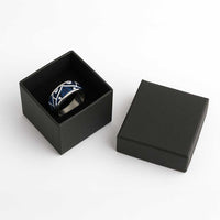 Aotearoa Maori Kowhaiwhai Classic Ring Kikorangi Puhoro and Patiki LT9 - Polynesian Pride